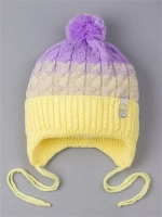 Шапка для девочки осенняя с завязками