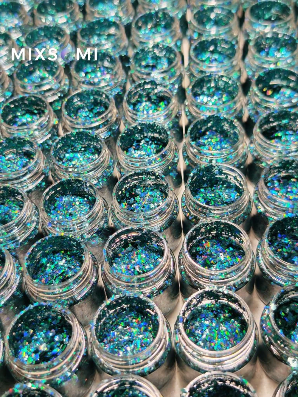 Хлопья - слюда 88808 Аква-изумруд голографик - для литья изделий и творчества