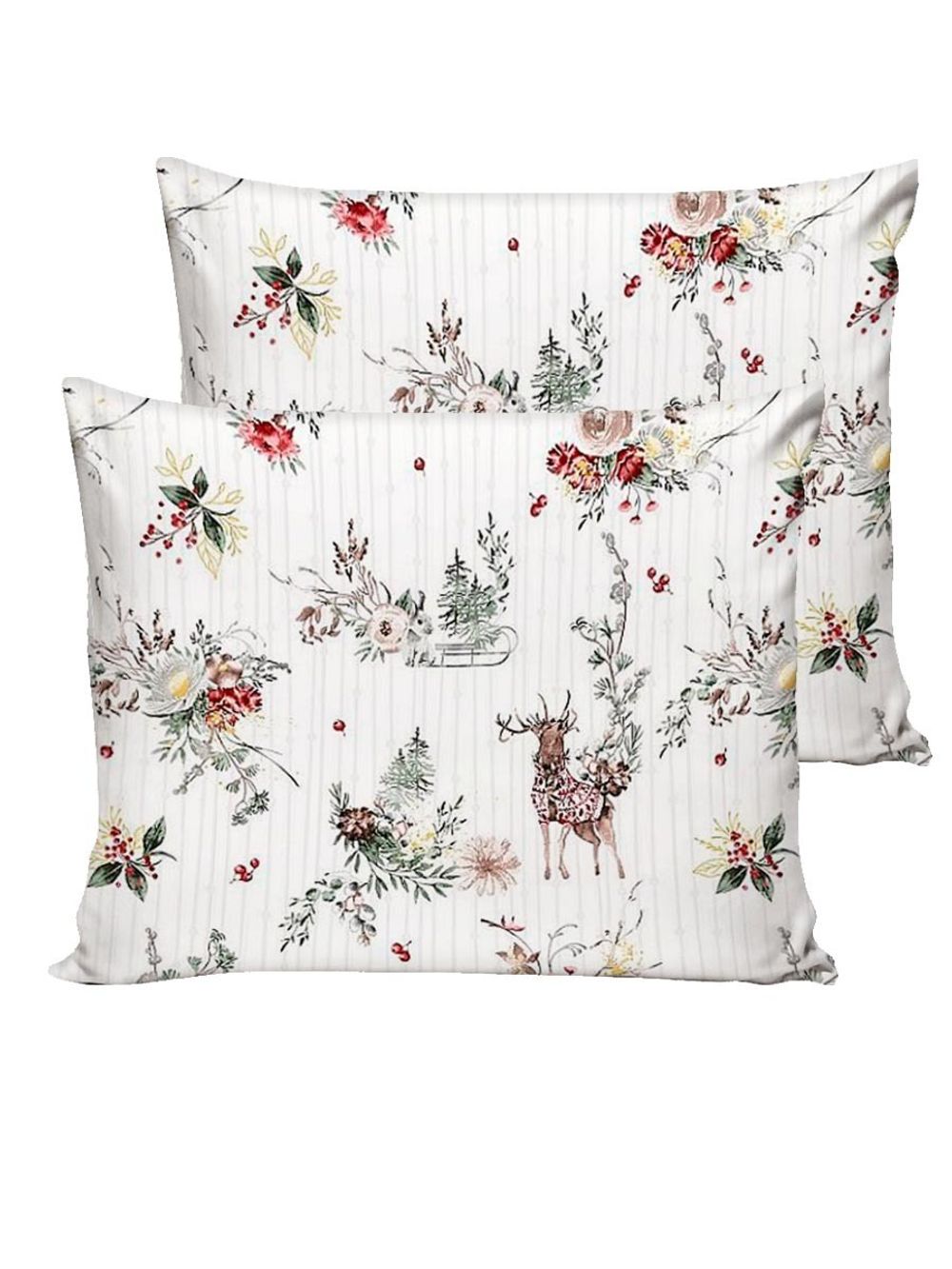 Постельное белье перкаль Сказка "Сочельник (кр)" 2-спальное Наволочка 50х70 см 2 шт Простынь 240x215 см Пододеяльник 175x215 см