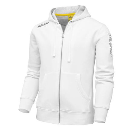 Куртка от костюма с капюшоном муж. MIKASA MT526-022-4XL, р.4XL, 70% хлопок 30% полиэстер, белый