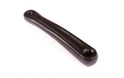 Шатун левый, Длина 175 мм, под ромб, 9/16", Алюминиевый (черный)