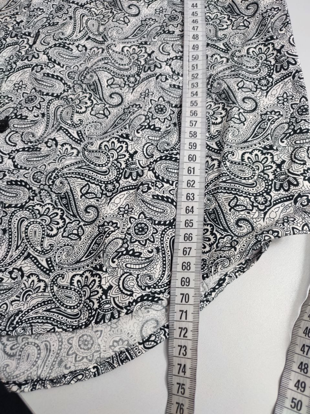 Рубашка Zara с принтом 46 размер