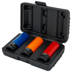 Головки ударные тонкостенные, набор 3пр., 1/2''(6гр.) JBC JBC-4032C