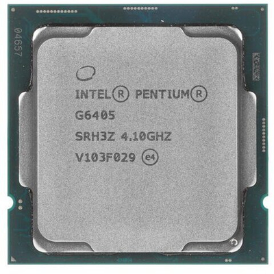 Процессор Intel  Pentium G6405 4,1 GHz 4Mb 2/4 Comet Lake UHD Graphics 610 58W FCLGA1200 Tray