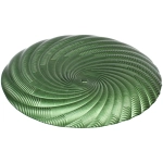 Тарелка стеклянная «Фьюжн» 27см изумрудный перламутр