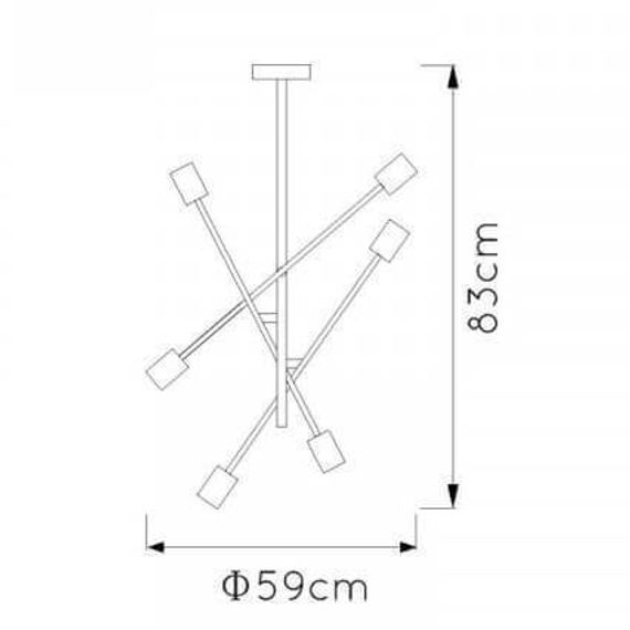 Подвесная люстра Lucide Lester 21119/06/30
