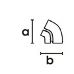 Поворотный соединитель внешний однорядный произвольный угол от 0 до 90"