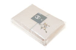 Набор полотенец 2 шт Bovi Spring экрю с вышивкой Португалия