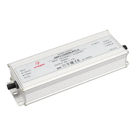 Блок питания ARPV-LG48200-PFC-A (48V, 4.2A, 200W) (Arlight, IP67 Металл, 5 лет) 030033
