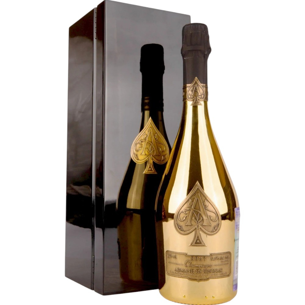 Шампанское Armand de Brignac, Brut Gold 0,75 л. В подарочной коробке