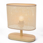 8201/1T COUNTY LN26 512 бежевый, дерево/текстиль Настольная лампа E27 1*60W 220V MADERANA
