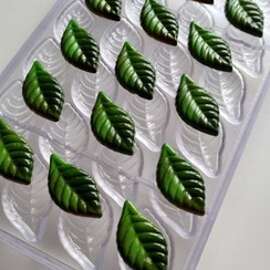 912 | Форма для шоколадных конфет "Листик" (275х175 мм)