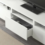 Комплект мебели д/гостиной  - IKEA BESTÅ/BESTA LACK, 195x42x300см, белый, БЕСТО ЛАКК ИКЕА
