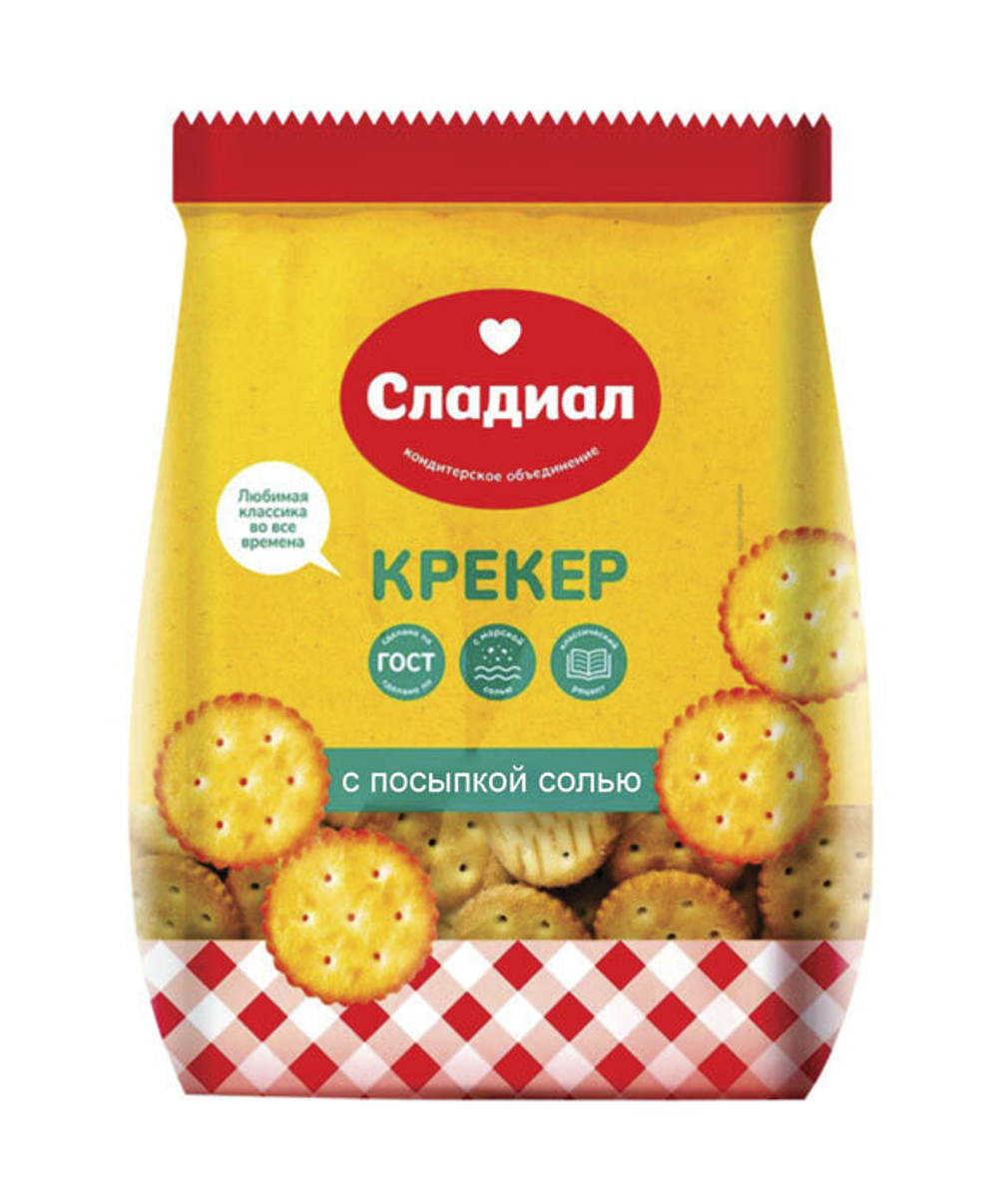 Крекер Сладиал с посыпкой солью 500 г