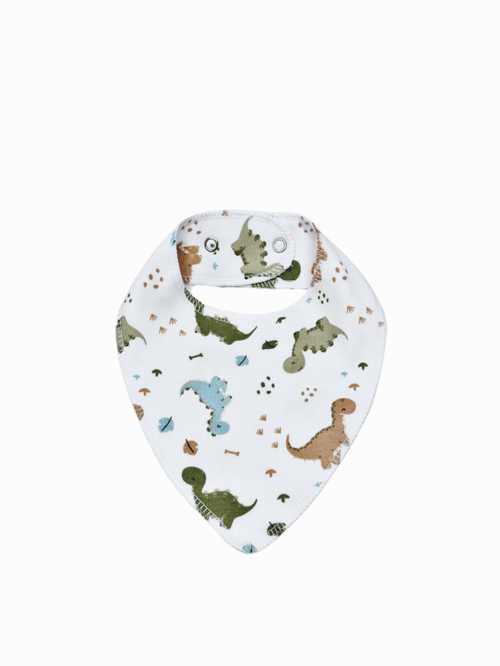 Двусторонний нагрудник Динозаврики (0-12 мес)