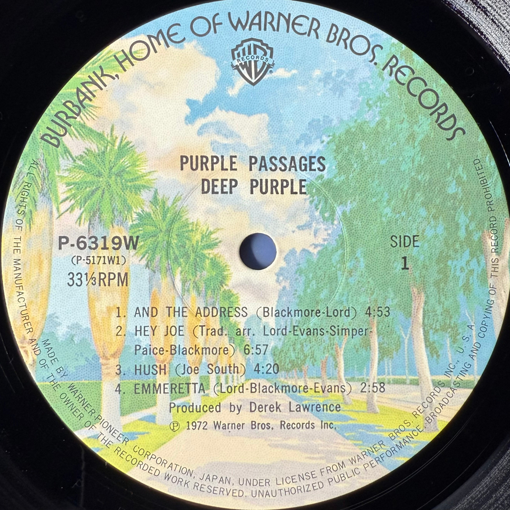 Deep Purple ‎– Purple Passages 2LP (Япония)