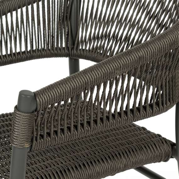 Стул Zayda, алюминий, ротанг