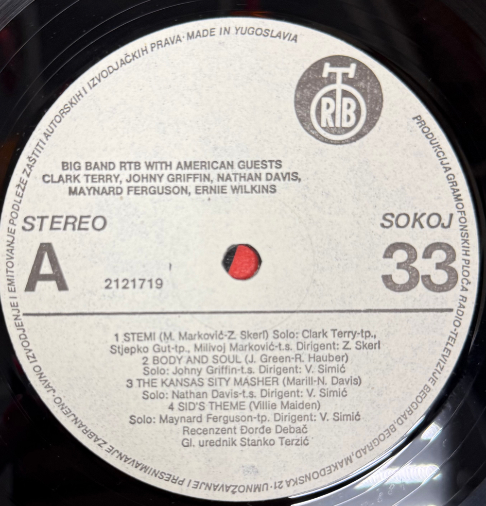 Виниловая пластинка Сборник Big Band RTB With American Guests LP