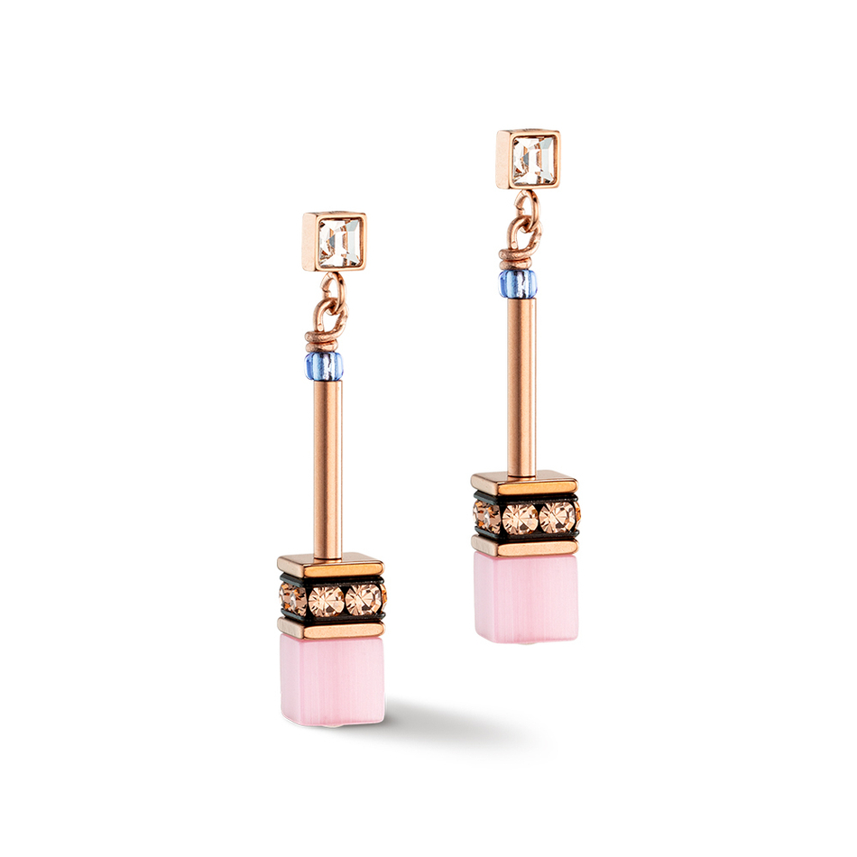Серьги Coeur de Lion Light Blue - Rose 3030/21-0752