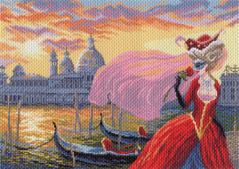 "Таинственная незнакомка"-1678 канва с рисунком