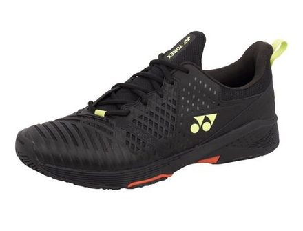 Мужские кроссовки теннисные Yonex Power Cushion Sonicage 3 - черный, зеленый