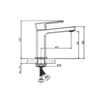 Смеситель для раковины 35к HB10615 HAIBA с/отв п/гайку