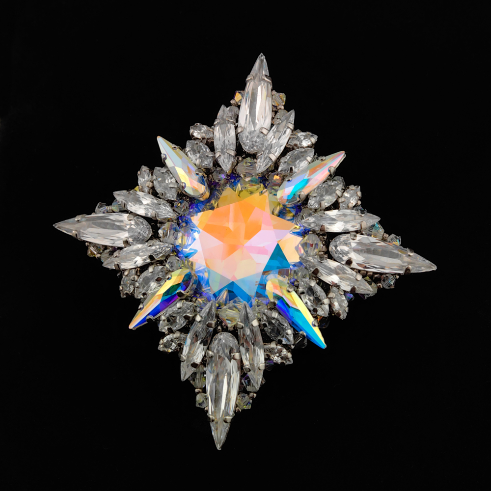 Набор для создания броши или кулона Кассиопея - Crystal AB