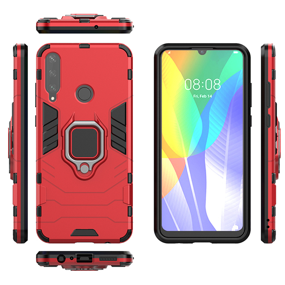 Противоударный чехол с кольцом Panther Case для Huawei Y6P