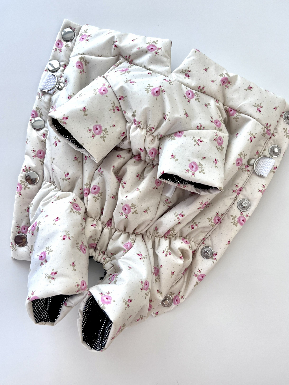 Демисезонный комбинезон с кнопками на спине (девочка)