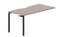 Стол 158х78х75см (эргономичный вырез) - приставной элемент