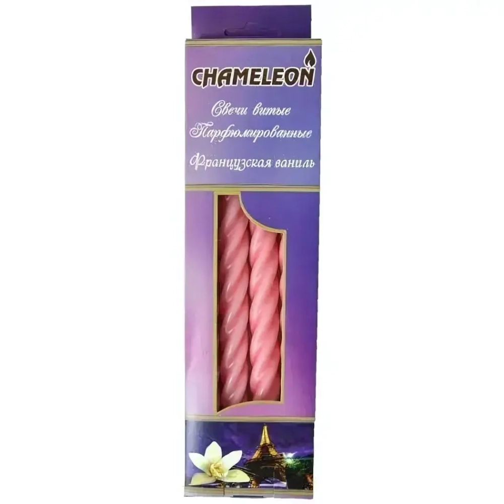 Свеча витая крупный виток (4 шт.) Эклипс