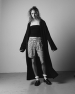 Long Cardigan Robe Black