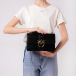 Сумка Pinko Love Shoulder Messenger Bag Black Gold, 1P22JG-Y7SP-Z99Q