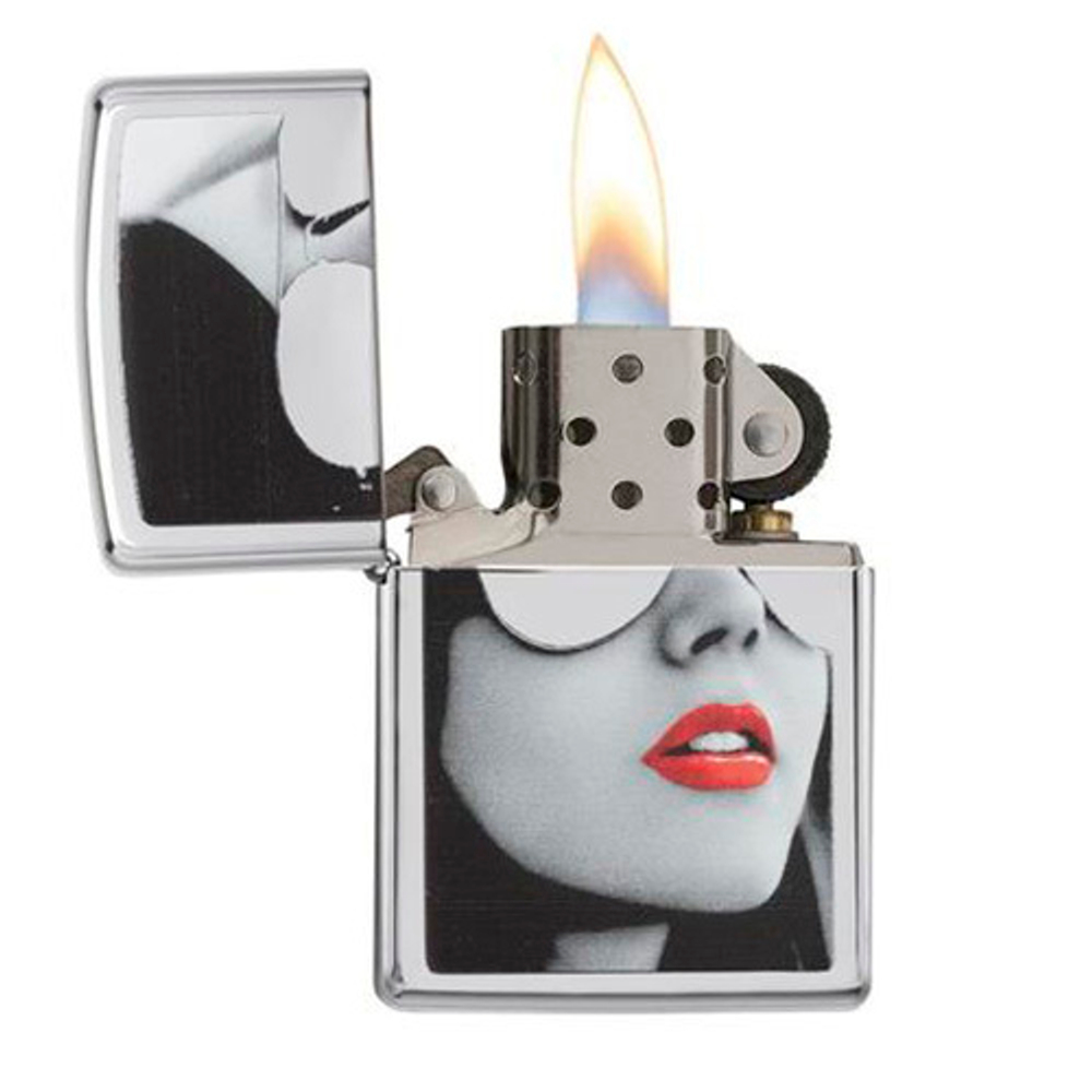 Зажигалка Zippo Golden Design с покрытием High Polish Chrome