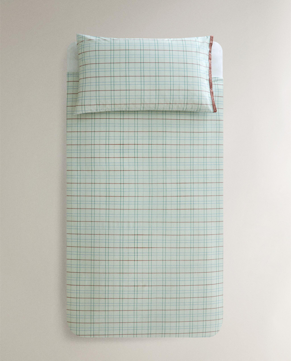 Пододеяльник Zara Home, хлопок 100%, в клетку, 1611/088