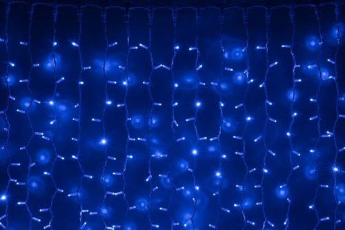 LED- PLRS-1920-240V-2*1,5М-В/WH (синие светодиоды/белый каучуковый пр)