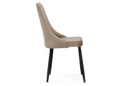 Стул на металлокаркасе Лана бежевый / черный