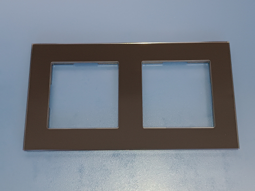 Bseed M2 Рамка двухпостовая стекло, цвет черный.