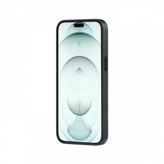 Противоударный чехол Pitaka MagEZ Pro 4 для iPhone 15 Pro Max (6.7"), черно-серый, кевлар (арамид)