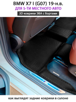комплект эва ковриков в салоне авто для bmw x7 I g07 от supervip