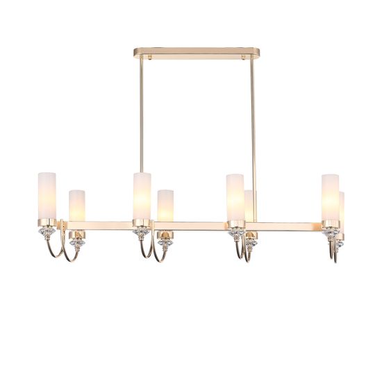 SL1402.263.08 Люстра подвесная ST-Luce Латунь/Прозрачный  E14*8 40W Elegra