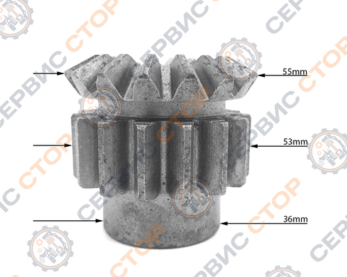 Шестерня дифференциала с блокировкой с юбкой левая 195N/ZS1100
