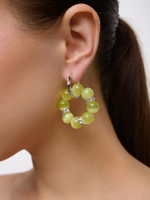 Серьги "Wheel" lime