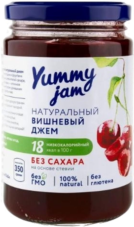 Джем вишневый без сахара Yummy Jam 350г