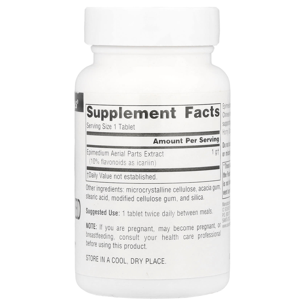 Source Naturals, Horny Goat Weed, 1000 мг, 30 таблеток