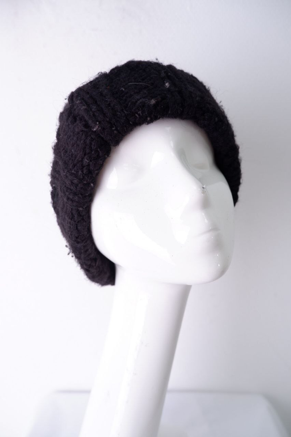 Шапка крупной вязки