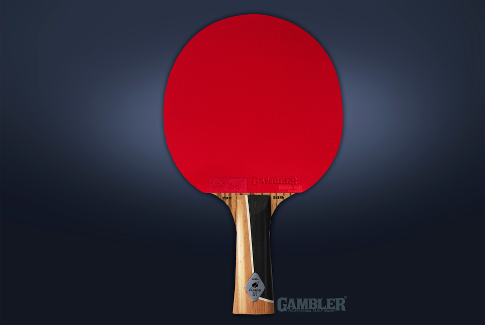 Ракетка Gambler ZEBRAWOOD IM8 CARBON MECH-TEK (коническая)