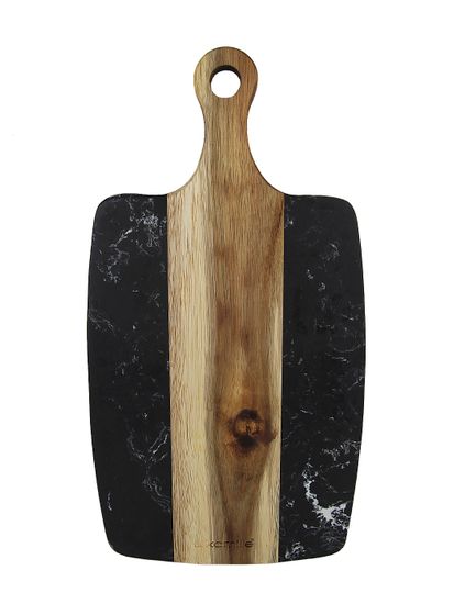 Доска сервировочная из акации и мрамора Kamille KM 10082 (35х18х1,3 см.)