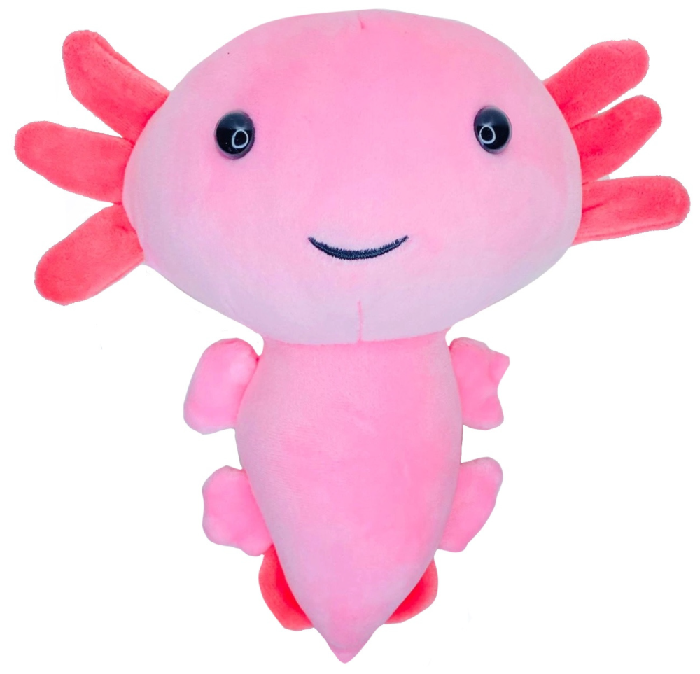 Аксолотль мягкая игрушка рыба 20 см