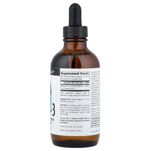 Source Naturals, витамин D3, 118,28 мл (4 жидк. унции)
